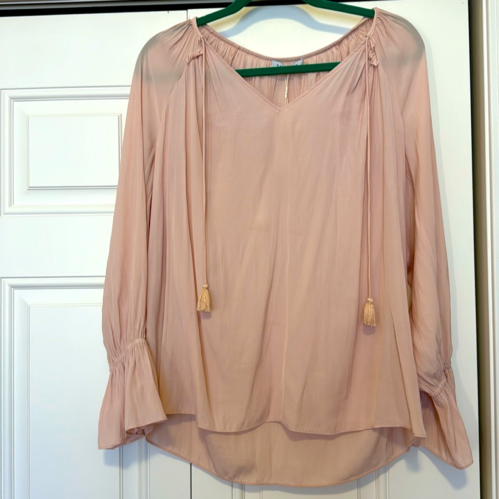 Ramy Brook Brand New W/ Tags Light Creamy Pink Blouse